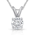 Round Diamond Pendant W/Chain (6Q0JN)
