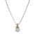 Anvil Pave Large Slider With A Rhodium Chain. Length: 18"Pendant: 1-1/4"L X 5/8"W (XTM4Y)