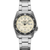 Seiko 5 Sports Ss Automatic Cream Dail, Black Bezel, Medium Size, Ss Bracelet (VDRD3)
