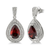 Garnet And Diamond Earrings (ZKYTD)