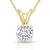 Round Diamond Pendant W/Chain (R1ZXQ)