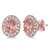 Morganite & Diamond Earrings (18V28)