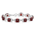 Garnet & Diamond Bracelet (IHL32)