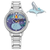 Ladies Disney Cinderella Stainless Steel Bracelet Watch, Blue Dial (NM0LQ)