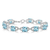 Blue Topaz & Diamond Bracelet (1T1KZ)