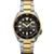 Seiko 5 Sports Sgp Automatic Gray Dial, Gold/Silver Bracelet, Black Bezel Gold Accents (TVVUX)