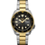 Seiko 5 Sports Sgp Automatic Gray Dial, Gold/Silver Bracelet, Black Bezel Gold Accents (TVVUX)
