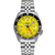 Seiko 5 Sports Ss Automatic Gmt Yellow Dial, Red Sweep, Black Bezel, Jubilee Bracelet (NQLBL)