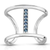 Contemporary Blue Topaz Ring (9SM52)
