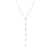 White Topaz "Y" Necklace (CM0BZ)