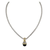 Large 12Mm Slider With Chain. Length: 16-18" Adjustable Pendant: 1-1/8"L X1/2"W. Black Onyx (EVX9U)