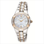 Seiko Ladies Solar 2-Tone Watch W/Diamond Bezel, Mop Dial (3Z2PC)