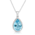 Blue Topaz Necklace (CRN8B)