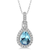 Pear Shaped Aquamarine Necklace (RPWV4)