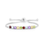 Multi Gemstone Bolo Bracelet (Q2IYD)