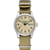 Seiko 5 Sports Ss Automatic Beige Dial Mid-Size, Field Style, Dark Khaki Fabric Nato Strap (ZFLQG)