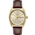 Seiko Mens Essential Champagne Dial, Brown Leather Strap, Day/Date (P4S2N)