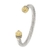 Nouveau Collection Antiqua Wire Cuff, 7 1/4" Diam. 9Mm Rhodium Wire. (E69C2)