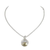 Tree Of Life Pendant With Chain, Clear Pave Cz. Pendant: 3/4" W X 1¼" L. Chain Length: 16"-18" Adju (WOPLS)