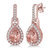 Pear Shaped Morganite Earrings (3GJZU)