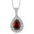 Garnet And Diamond Necklace (Z29VF)