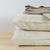 Stonewashed Linen Sheet Sets King Oatmeal (TLG11)