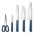 5Pc Knife Set Navy (9VD9C)