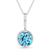 Diamond & Blue Topaz Necklace (RLVZU)