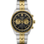 Seiko Essentials Tt Chronograph Black Dial, Gold Accents, Gold/Silver Bracelet (VWZZG)