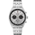 Seiko Essentials Ss Chronograph Silver Dial, Black Bezel, Silver Bracelet (UZ54M)