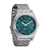 Men's Time Teller Solar Silver-Tone Stainless Steel Watch Dusty Blue Dial (FGU6C)