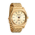 Men's Time Teller Solar Gold-Tone Stainless Steel Watch Gold Dial (LWONY)
