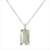 Diamond & Green Amethyst Necklace (M09ML)