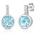 Diamond & Blue Topaz Earrings (D1AHM)