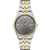 Seiko Mens Two Tone Case Charcoal Dial, Gold Silver Bracelet, Day/Date (Q4AC4)