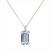 Diamond & Blue Topaz Necklace (YPWPD)