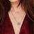 Infinity Knot Pave Slider Necklace. 16-18" Chain. Pendant 3/4". (979JU)