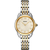 Seiko Essentials Ladies Tt Analog Cream Dial W/Numbers, Gold/Silver Bracelet, Gold Bezel (LSPR8)