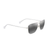 Na'auao Polarized Sunglasses Shiny Silver Frame Neutral Gray Lens (3FSHD)