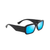Kupale Polarized Sunglasses Shiny Black Frame Blue Hawaii Lens (6II2T)