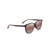 Ilikea Asian Fit Polarized Sunglasses Matte Burgundy Frame Maui Rose Lens (KUT9H)