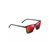 One Way Polarized Sunglasses Matte Black Frame Hawaii Lava Lens (DZQIN)