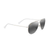 Hau'oli Xl Polarized Sunglasses Shiny Light Gold Frame Neutral Gray Lens (F0XMJ)