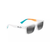 Hiapo Asian Fit Polarized Sunglasses Matte White Frame Neutral Gray Lens (0DNHV)