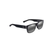 Keahi Polarized Sunglasses Black Gloss Frame Neutral Gray Lens (W32FV)