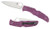 Spyderco C10FPPR Endura 4 Lightweight 3.75" Folding Clip Point Plain VG-10 SS Blade Purple Bi-Directional Texturing FRN Handle Includes Pocket Clip                                                      (V8I6T)