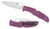 Spyderco C10FPPR Endura 4 Lightweight 3.75" Folding Clip Point Plain VG-10 SS Blade Purple Bi-Directional Texturing FRN Handle Includes Pocket Clip                                                      (V8I6T)