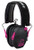 Walker's GWPRSEMPNK Razor Slim Electronic Muff 23 dB Over the Head Black Polymer w/Pink Accents (YNGAT)