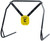 Caldwell 1140016 Gong & Target Stand  8" Yellow AR500 Steel Gong Hanging Includes XL Strap Hangers                                                                                                       (IAPI4)