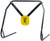 Caldwell 1140016 Gong & Target Stand  8" Yellow AR500 Steel Gong Hanging Includes XL Strap Hangers                                                                                                       (IAPI4)